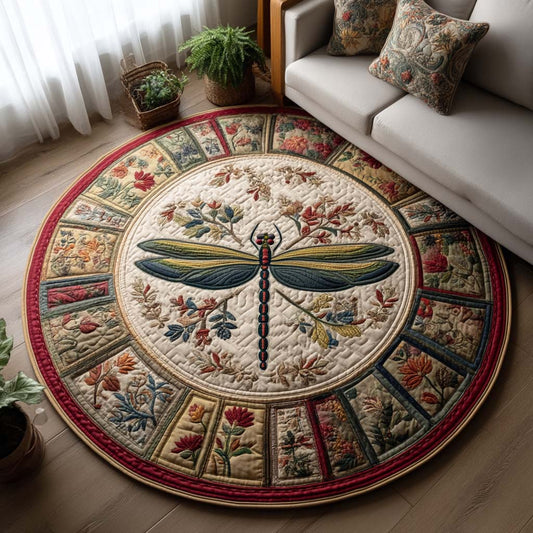 Whispering Wings Quilted Round Mat NCU0TD021