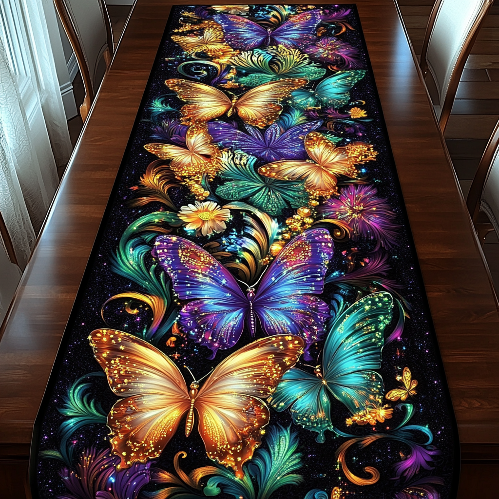 Whispering Wings Quilted Table Runner NCU0DK4597