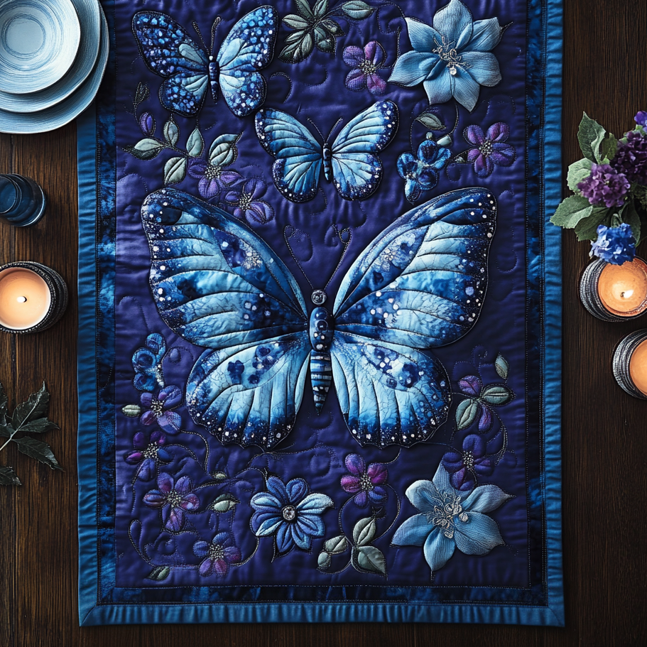 Whispering Wings Quilted Table Runner NCU0DV3435
