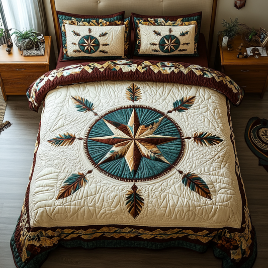 Whispers of the Earth 3-Piece Quilted Bedding Set NCU0DV2564