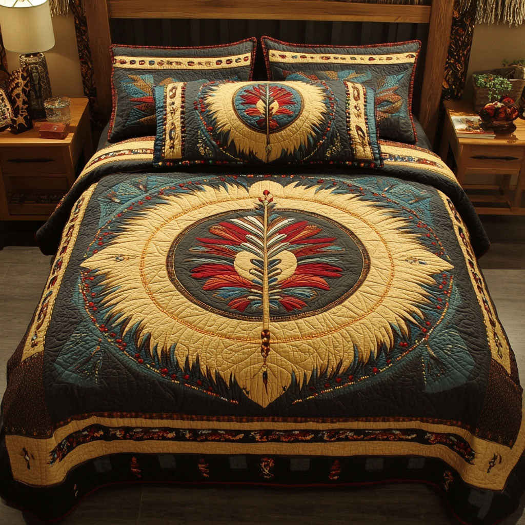 Whispers of the Sky 3-Piece Quilted Bedding Set NCU0PT3837