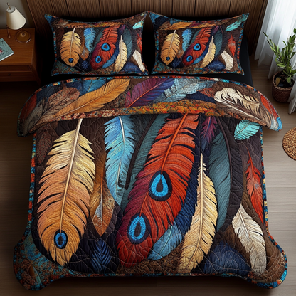 Whispers of the Wind 3-Piece Quilted Bedding Set NCU0DV4282