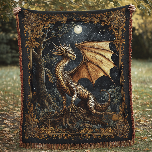 Whispers of the Wyrm Woven Sofa Blanket NCU0DV3933