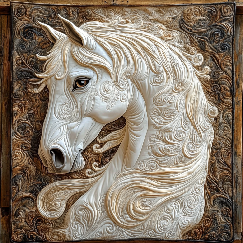 Horse Quilted Blanket NCU0VT199