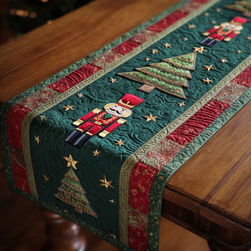 White Noel Quilted Table Runner NCU0TV233