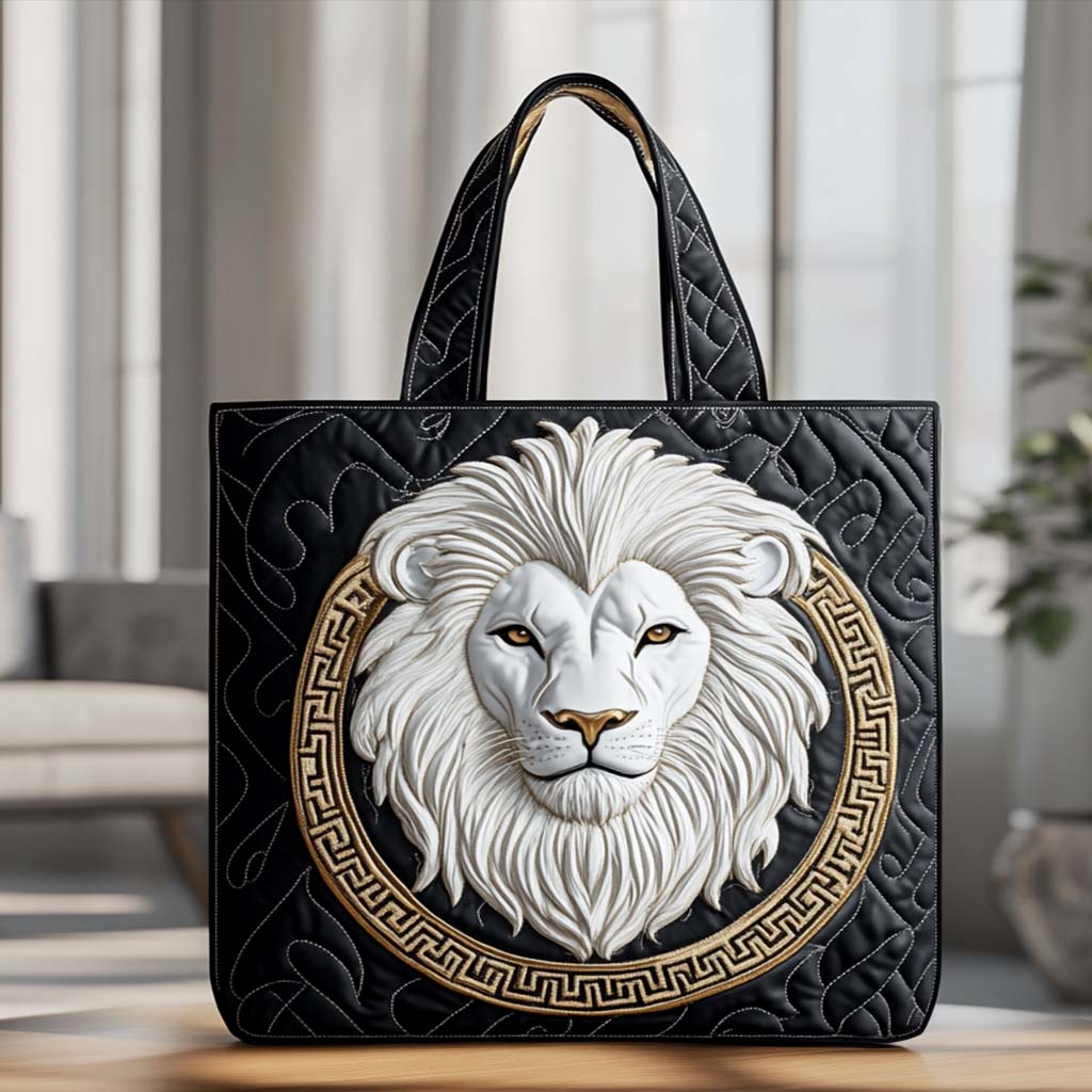 White Pride Quilted Tote Bag NCU0NT9632
