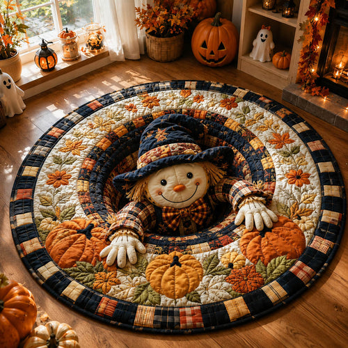 Wicked Scarecrow Tunnel Quilted Round Mat NCU0HH2075