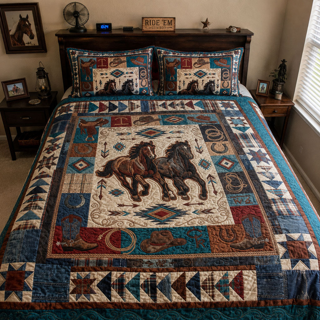 Wide Open Spaces 3-Piece Quilted Bedding Set NCU0PT11738