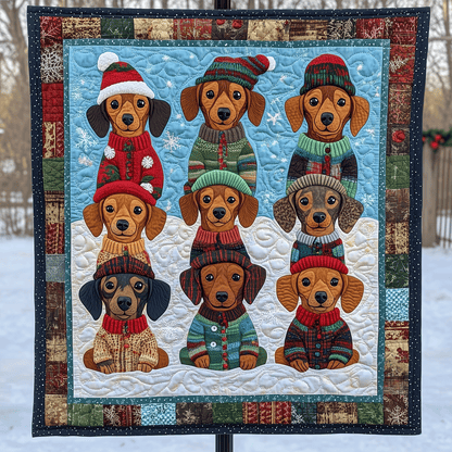 Wiener Wonders Art Quilt Hanging NCU0TH1585