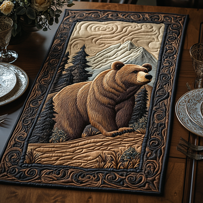 Bear Quilted Table Runner NCU0VT124