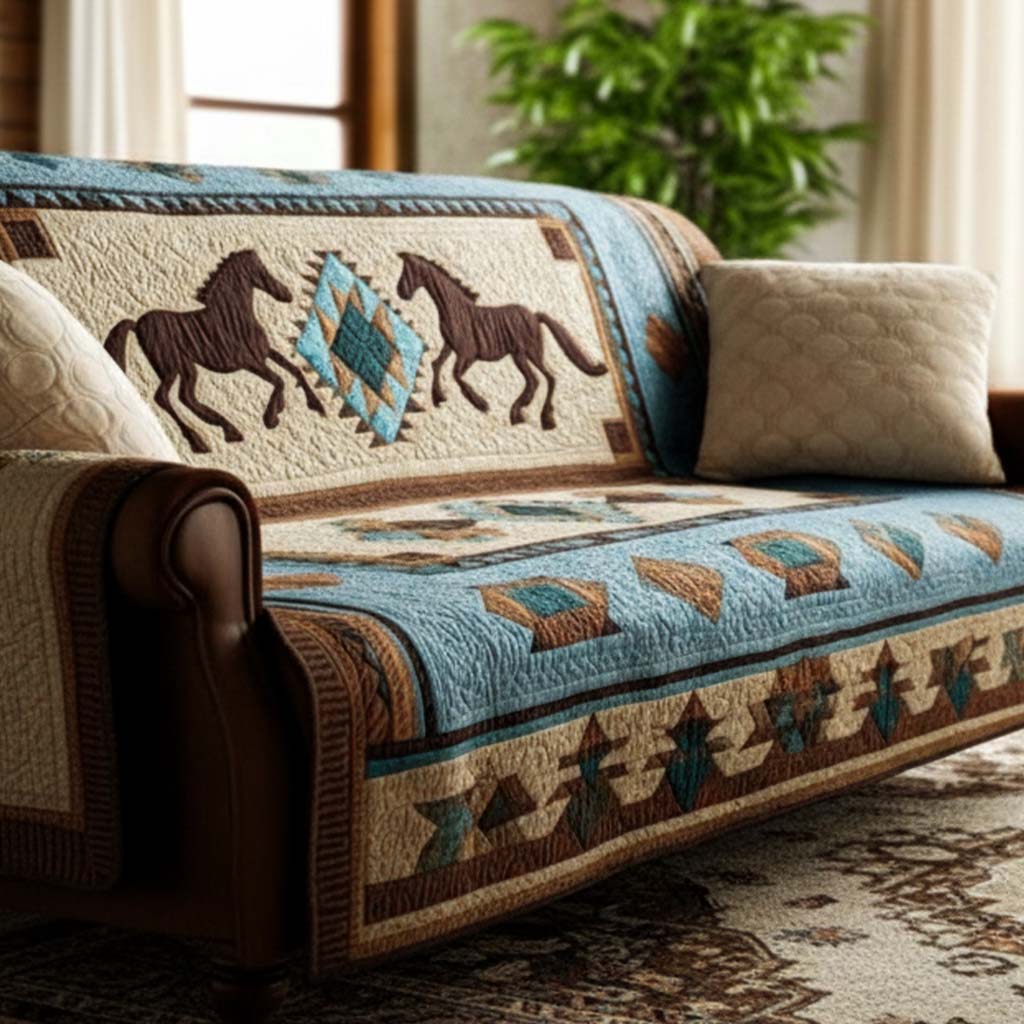 Wild Harmony Quilted Sofa Cover NCU0NT10654