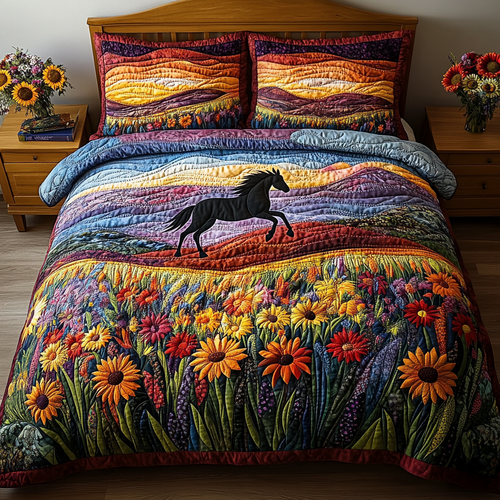 Wild Horse Quilted Bedding Set NCU0DV5220