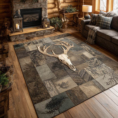 Wild Antlers Area Rug NCU0DV8784