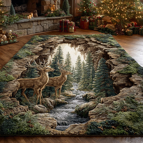 Wild Antlers Area Rug NCU0TD1983