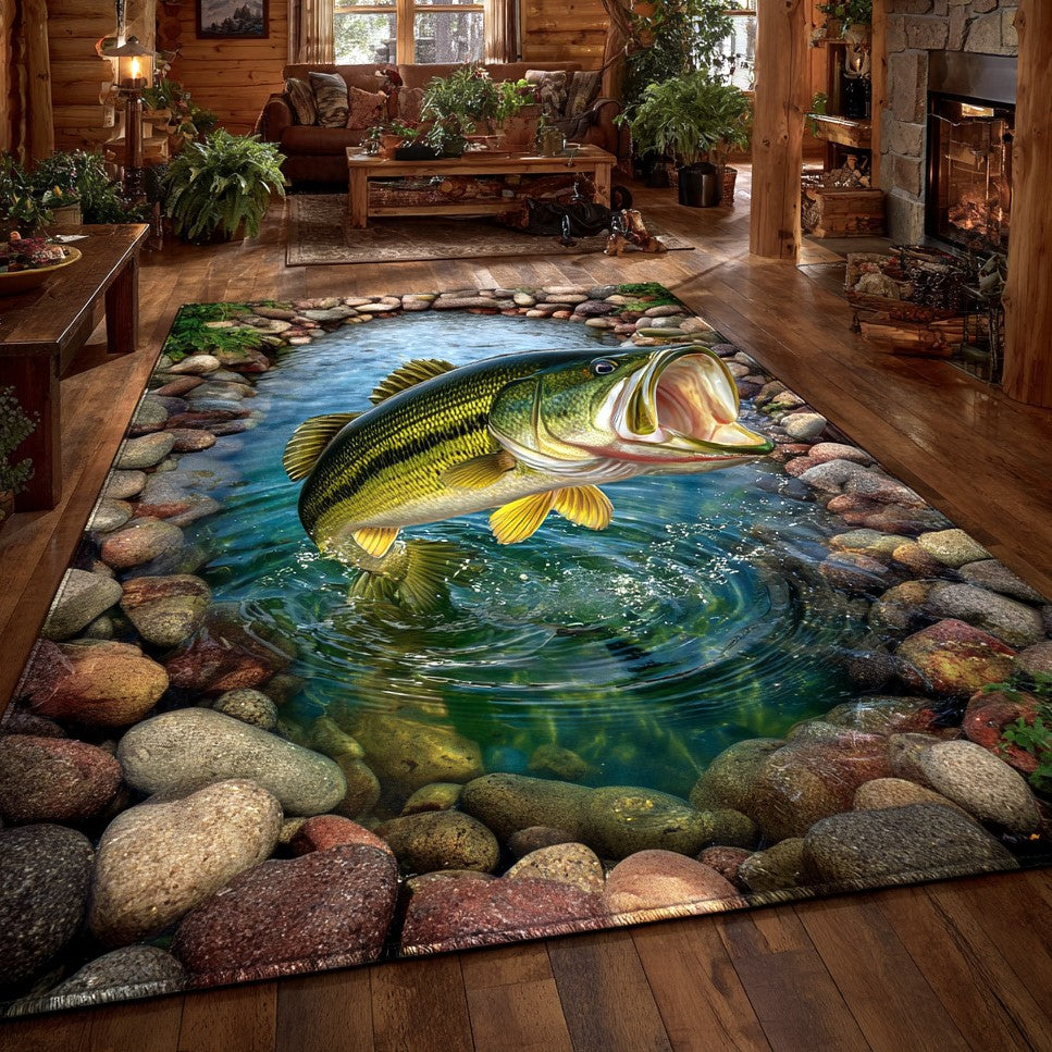 Wild Bass Area Rug NCU0TV1847
