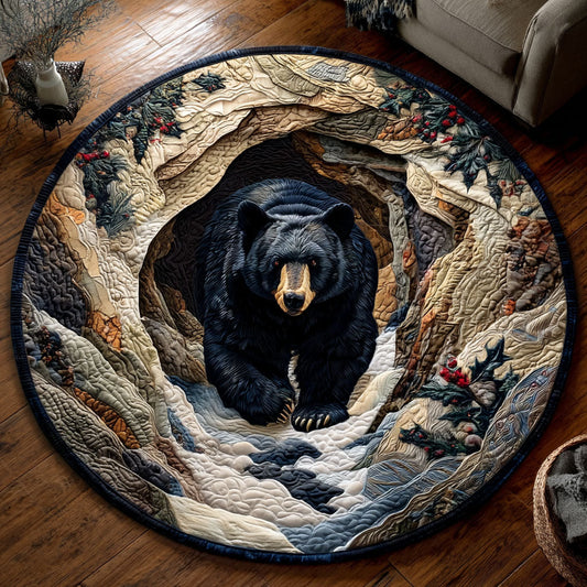 Wild Bear Quilted Round Mat NCU0TV1435