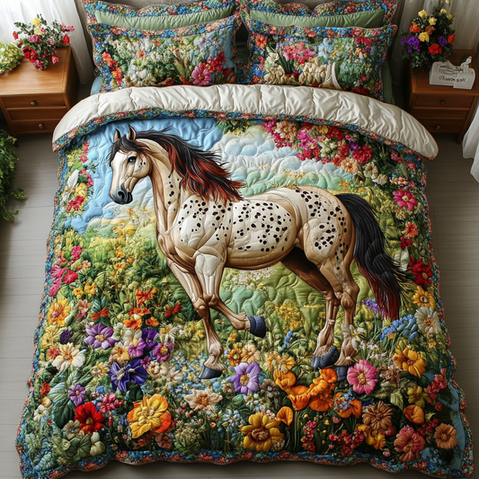 Wild Beauty 3-Piece Quilted Bedding Set NCU0DK6373