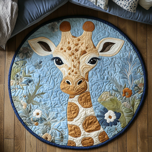 Wild Beauty Quilted Round Mat NCU0DK7024