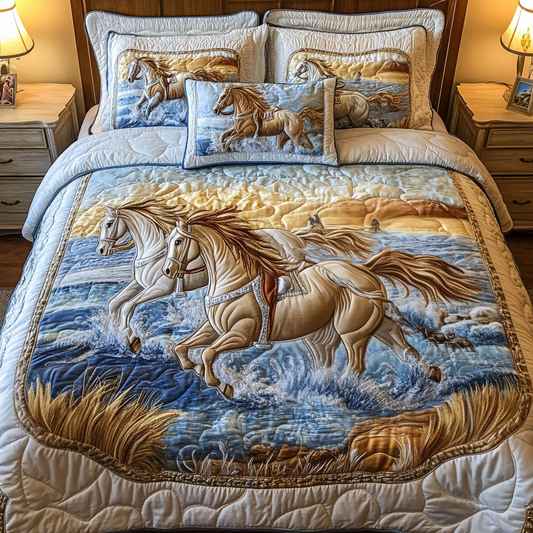 Wild Blaze 3-Piece Quilted Bedding Set NCU0VH1452
