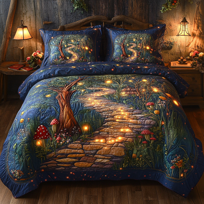 Wild Bloom 3-Piece Quilted Bedding Set NCU0VL2422