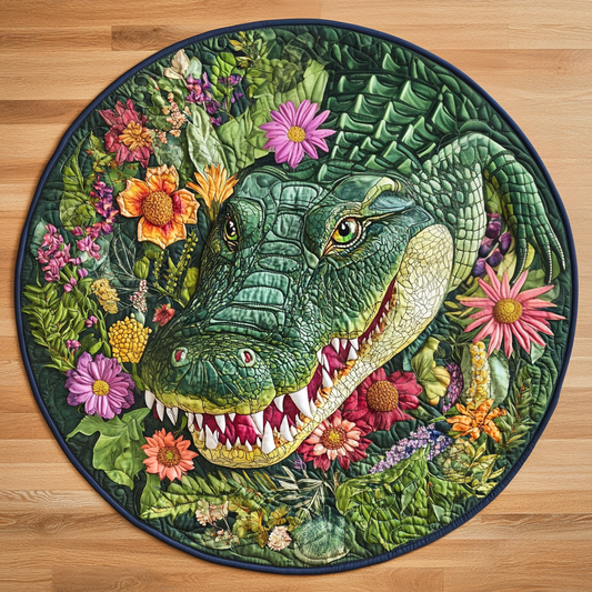 Wild Bloom Quilted Round Mat NCU0VH4582