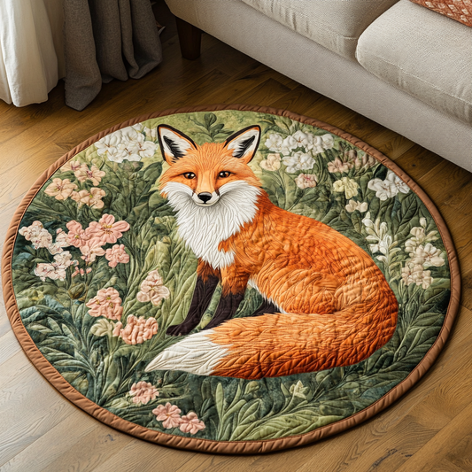 Wild Bloom Quilted Round Mat NCU0VH4881