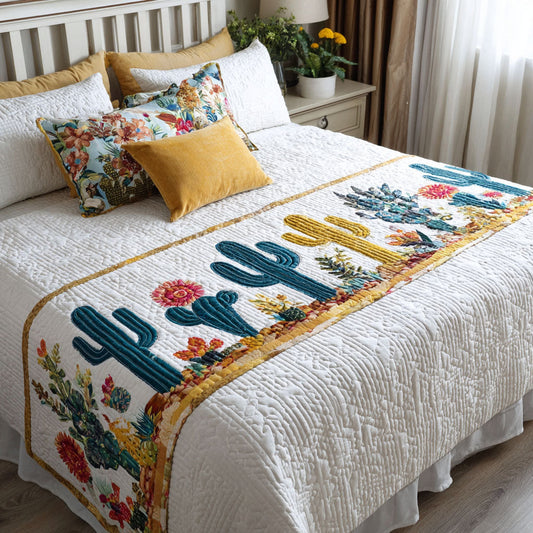 Wild Bloom West Quilted Bed Runner NCU0PT8609