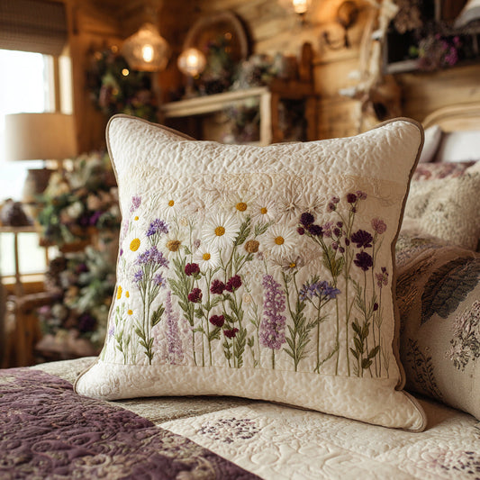 Wild Blooms Quilted Pillow Case NCU0DV8686