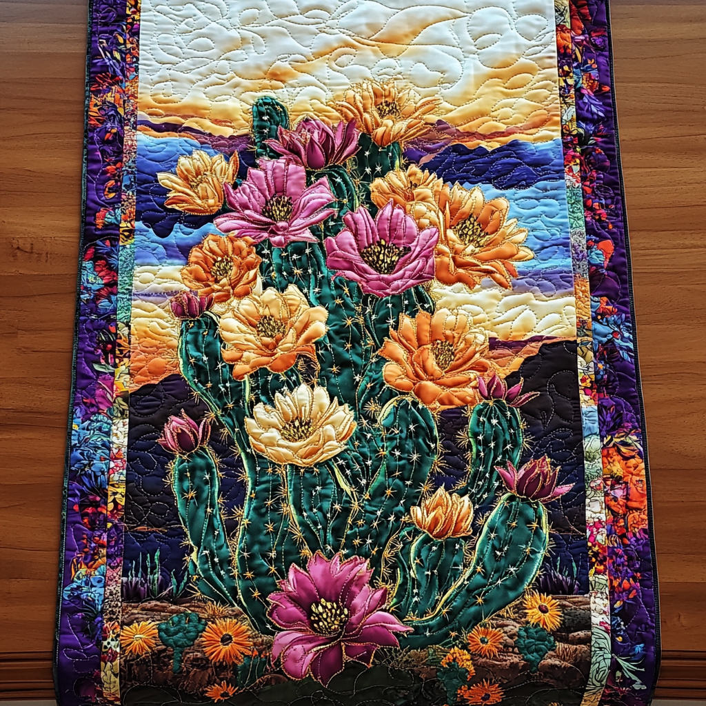 Wild Blossom Quilted Table Runner NCU0DK6972