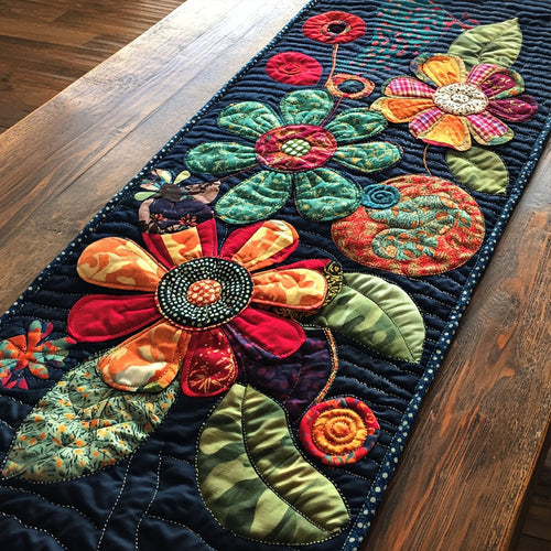 Wild Blossom Quilted Table Runner NCU0PT7252