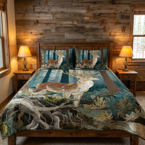 Wild Buck 3-Piece Quilted Bedding Set NCU0DK12264
