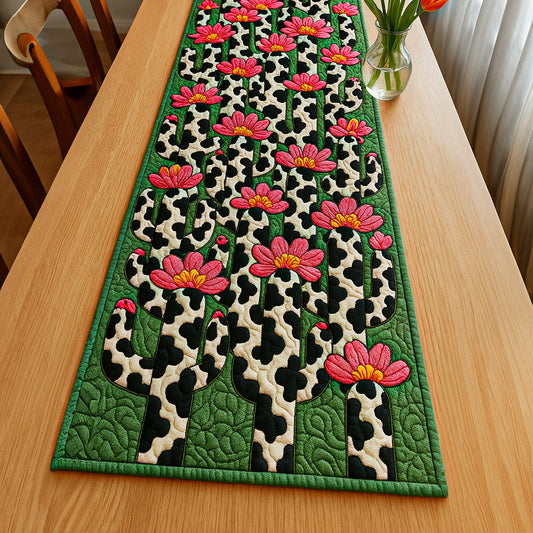 Wild Cactus Quilted Table Runner NCU0NT5627