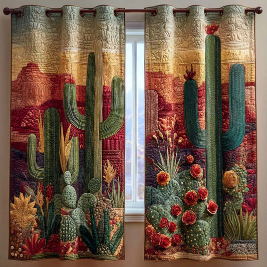 Wild Canyon Brush Quilted Curtains NCU0XD2000