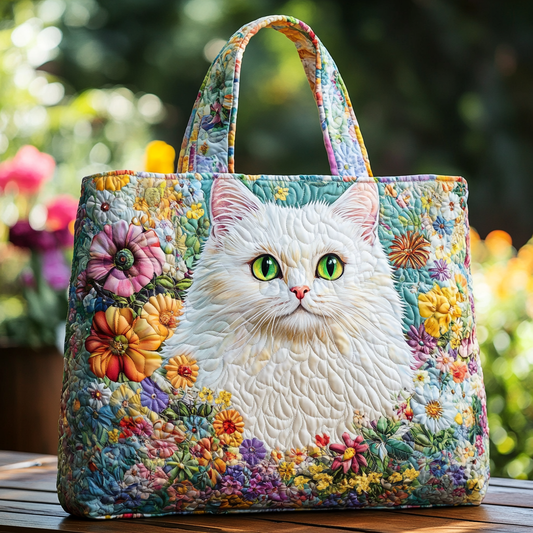 Wild Cat Quilted Tote Bag NCU0DK9390