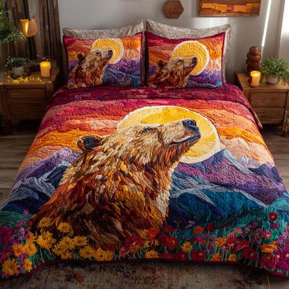 Wild Claw 3-Piece Quilted Bedding Set NCU0TD204