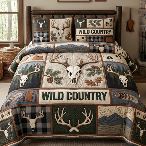 Wild Country 3-Piece Quilted Bedding Set NCU0XD2838