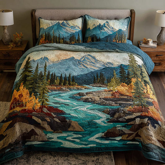 Wild Creek 3-Piece Quilted Bedding Set NCU0TV546