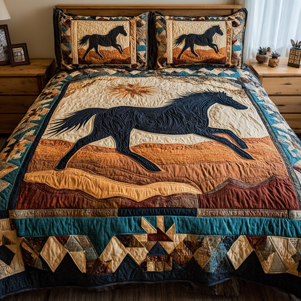 Wild Echo 3-Piece Quilted Bedding Set NCU0DK11049