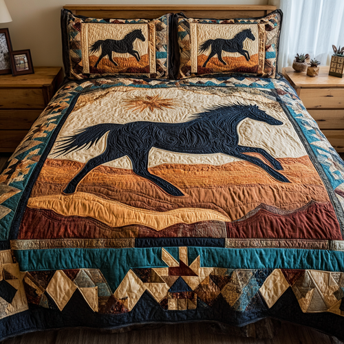 Wild Echo 3-Piece Quilted Bedding Set NCU0DK11049