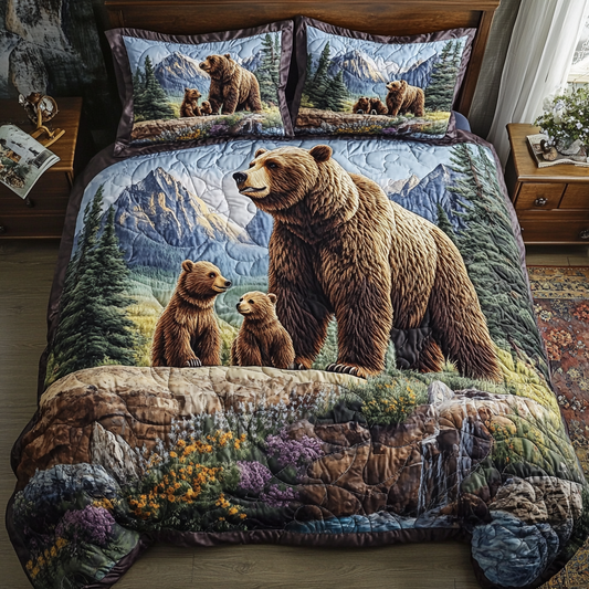 Wild Embrace 3-Piece Quilted Bedding Set NCU0VH5309