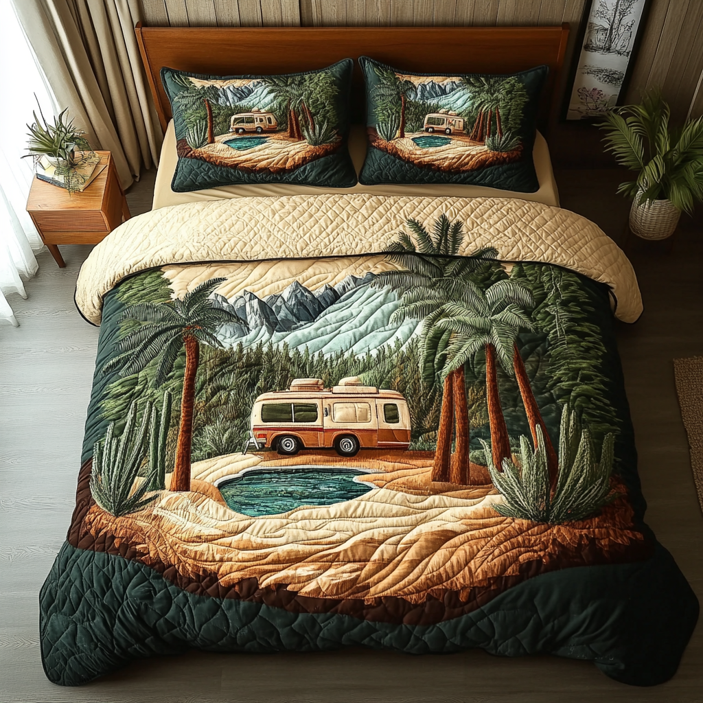 Wild Escape 3-Piece Quilted Bedding Set NCU0VH5429