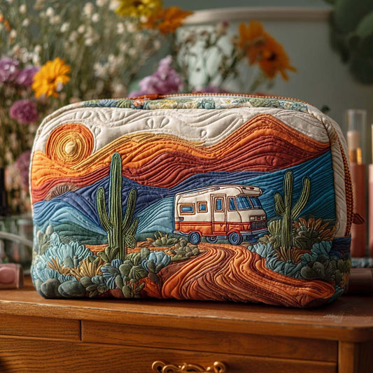 Wild Escape Camper Quilted Makeup Bag NCU0PT9481