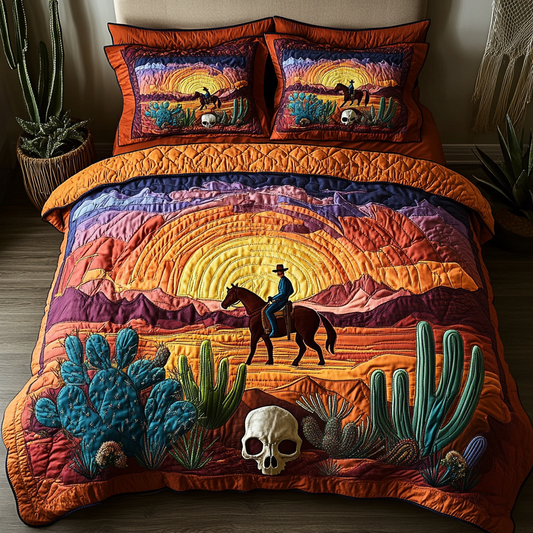 Wild Frontier 3-Piece Quilted Bedding Set NCU0DK7183