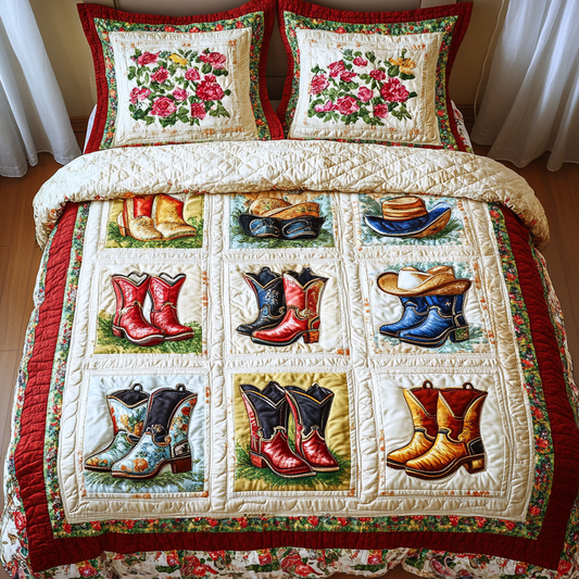 Wild Frontier 3-Piece Quilted Bedding Set NCU0DK7270