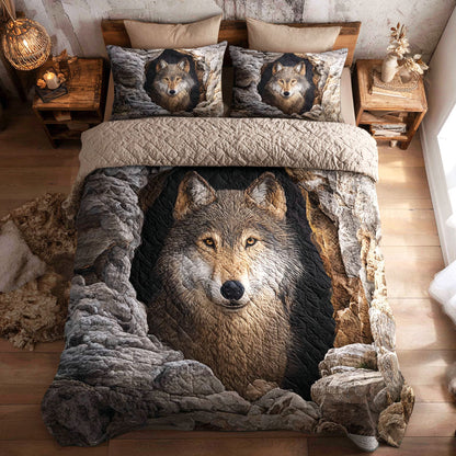 Wild Gaze 3-Piece Quilted Bedding Set NCU0TV1383