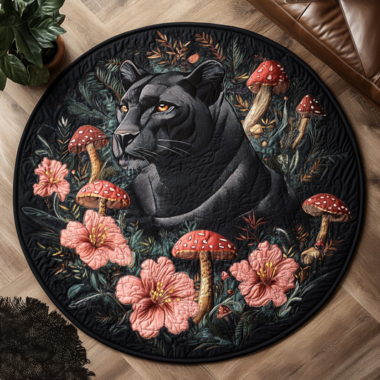 Wild Gaze Quilted Round Mat NCU0VH5439