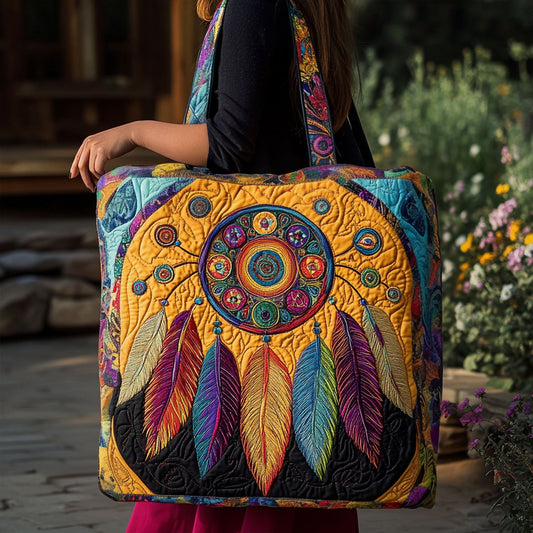 Wild Geometry Quilted Tote Bag NCU0PT8351