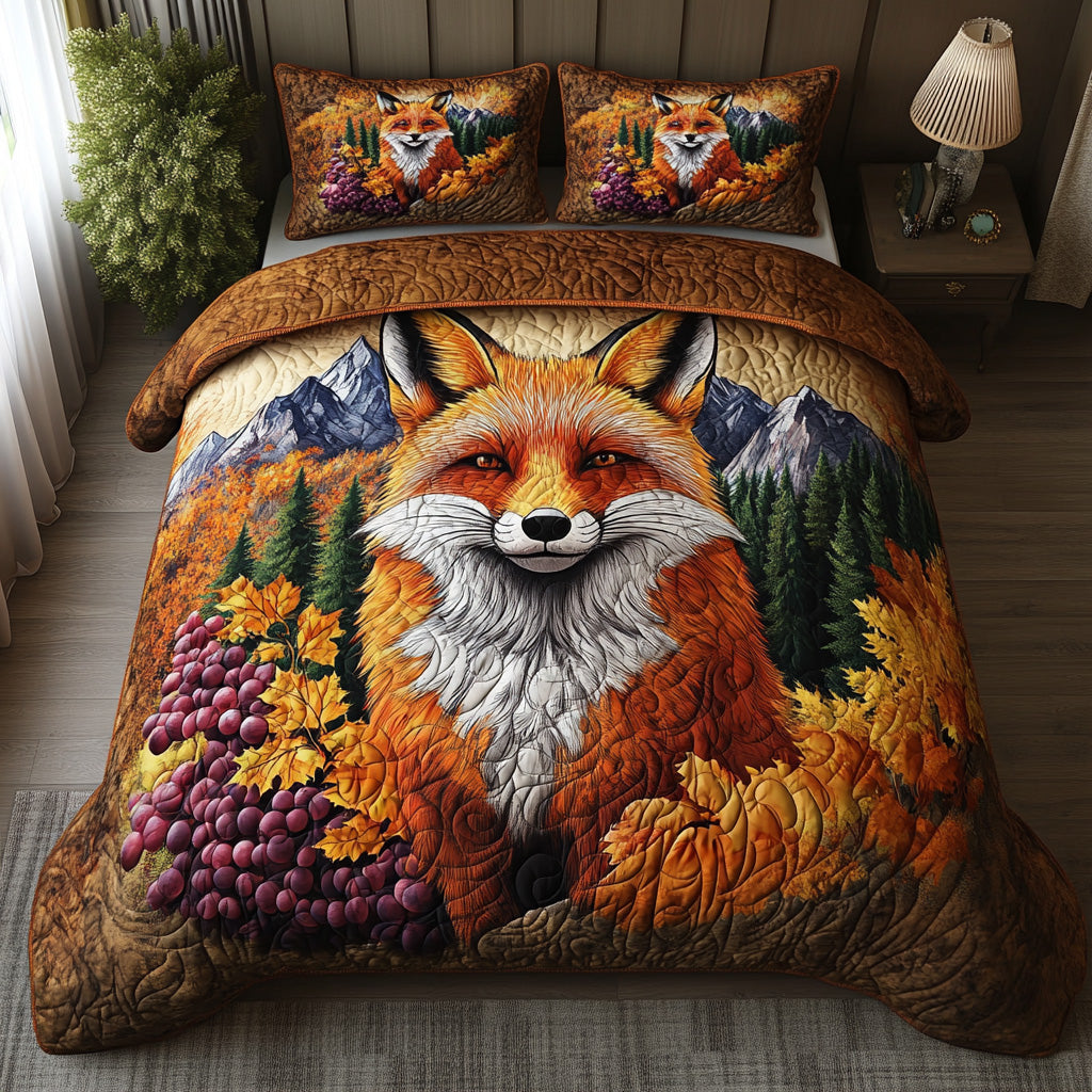 Wild Glance 3-Piece Quilted Bedding Set NCU0DV6763