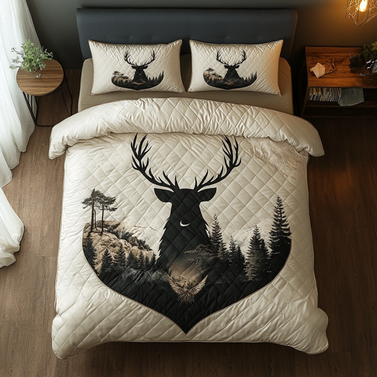 Wild Grace 3-Piece Quilted Bedding Set NCU0DK4896