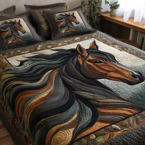 Wild Grace 3-Piece Quilted Bedding Set NCU0NT12079